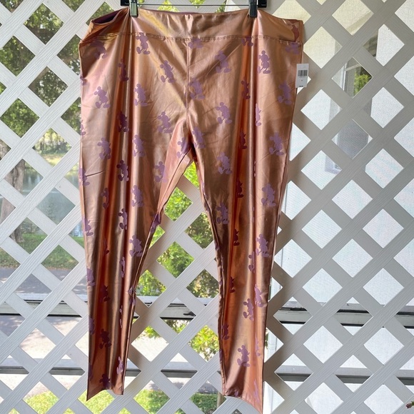 Disney Rose Gold EARidescent Mickey-Silhouette Print Leggings - Picture 2 of 9